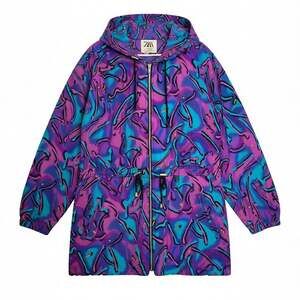 Vintage Speedo 80s 90s Made in USA Jacket Windbreaker Hoodie Retro Artsy Small